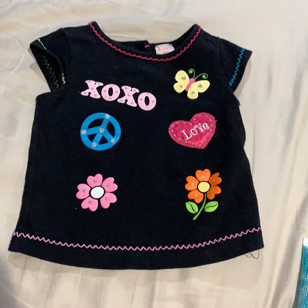 XOXO a baby girl short sleeve shirt 18m